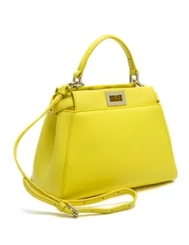 Carrie Smooth Leather Mini Bag Yellow
