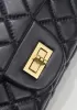 Adele Flap Small Bag Gemstone Chain Black