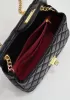 Adele Flap Small Bag Gemstone Chain Black
