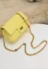 Adele Flap Small Bag Gemstone Chain Yellow
