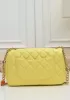 Adele Flap Small Bag Gemstone Chain Yellow
