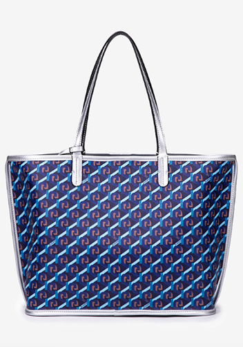 Germaine Vegan Leather Large Shopping Bag Blue