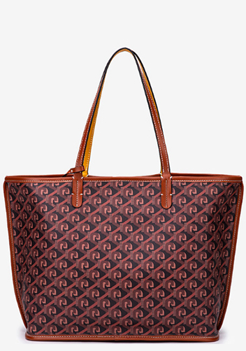 Germaine Vegan Leather Large Shopping Bag Coffee