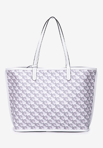 Germaine Vegan Leather Large Shopping Bag White