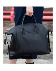 Christi Soft Leather Large Bag Black