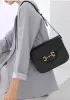 Alicia Leather Shoulder Bag Black