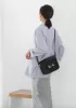 Alicia Leather Shoulder Bag Black