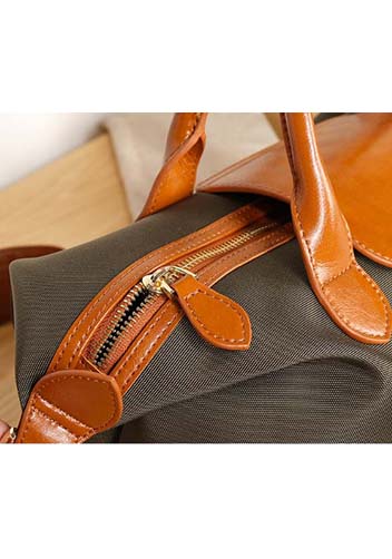 Rachele Nylon Medium Bag Khaki