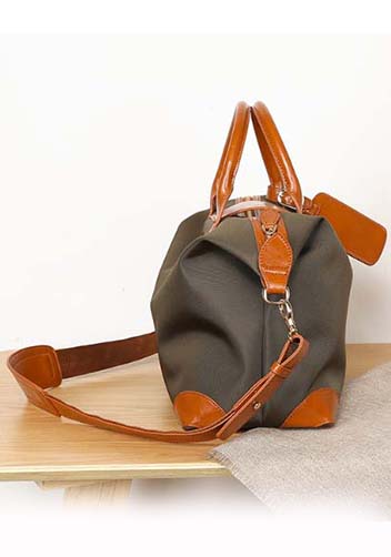 Rachele Nylon Medium Bag Khaki