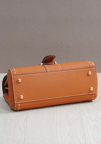 Hurricane Leather Shoulder Bag Camel