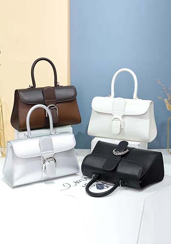 Hurricane Smooth Leather Shoulder Bag Sliver
