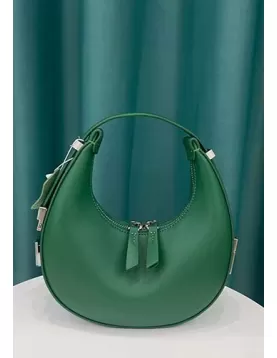 Gloria Full Moon Leather Bag Green