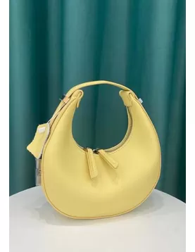 Gloria Full Moon Leather Bag Yellow