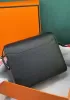 Kristine Palmprint Leather Shoulder Bag Black