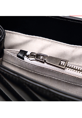 Yvonne Large Shoulder Bag Lambskin Black