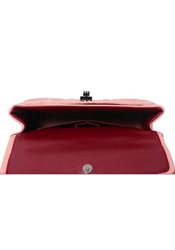 Adele Camellia Flap Medium Bag Lambskin Pink
