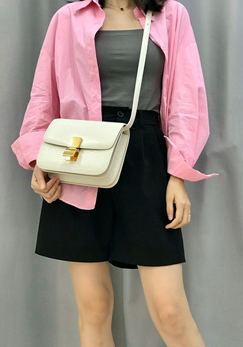 Martha Small Lizard Leather Beige