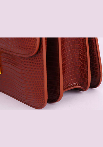 Martha Small Lizard Leather Brown