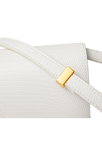 Martha Small Lizard Leather Cream
