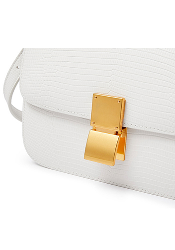 Martha Small Lizard Leather Cream
