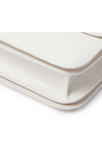 Martha Small Lizard Leather Cream