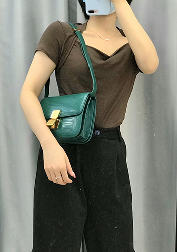 Martha Small Lizard Leather Green
