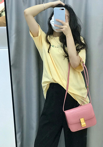 Martha Small Lizard Leather Pink