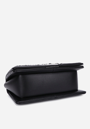 Ingrid Vegan Leather Stone Medium Chain Bag Multicolor