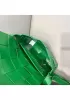 Mia Plaid Square Brushed Leather Shoulder Bag Green Parakeet
