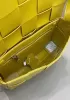 Mia Plaid Square Brushed Leather Shoulder Bag Yellow