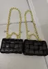 Mia Leather Balls Chain Small Shoulder Bag Black