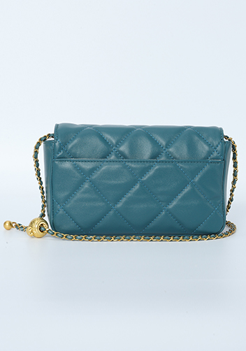 Adele Gemstone Flap Bag Blue