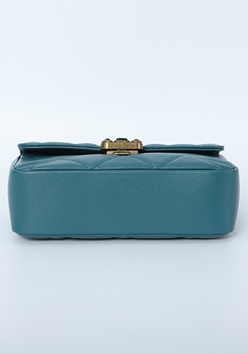 Adele Gemstone Flap Bag Blue