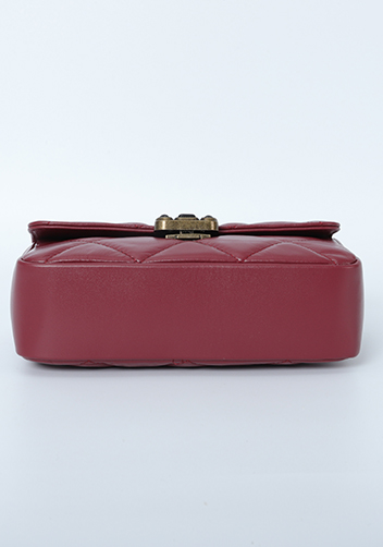 Adele Gemstone Flap Bag Burgundy