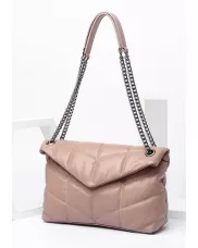 Yvonne Medium Envelope Shoulder Bag Lambskin Pink