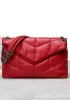Yvonne Medium Envelope Shoulder Bag Lambskin Red