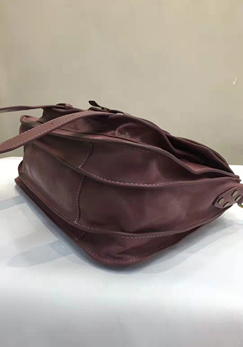The Cartable Leather Bag Burgundy