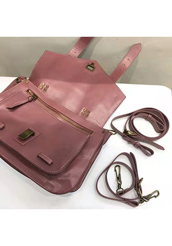 The Cartable Leather Bag Burgundy