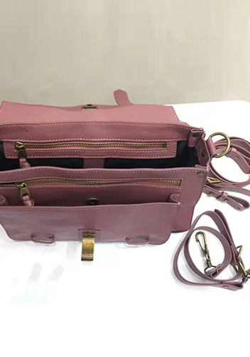The Cartable Leather Bag Burgundy