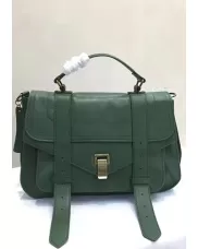 The Cartable Leather Bag Green