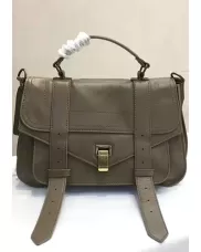 The Cartable Leather Bag Khaki