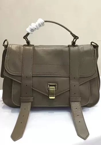 The Cartable Leather Bag Khaki