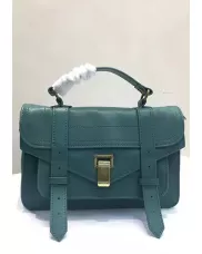 The Cartable Leather Small Bag Aqua Green