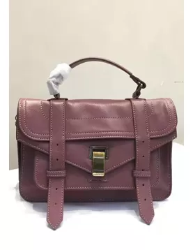 The Cartable Leather Small Bag Burgundy