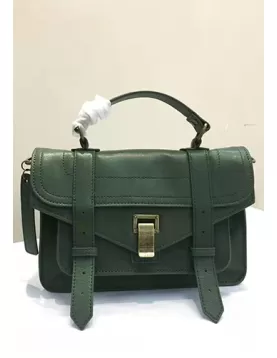 The Cartable Leather Small Bag Green