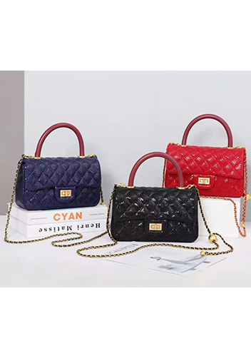 Adele Flap Mini Bag Top Handle Sesame Black