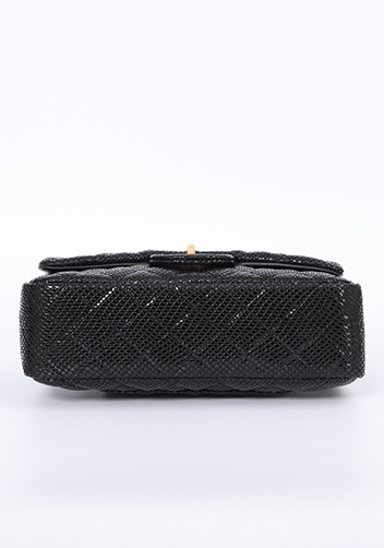 Adele Flap Mini Bag Top Handle Sesame Black