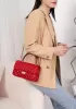 Adele Flap Mini Bag Top Handle Sesame Red