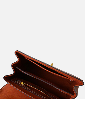 Shimanne Calfskin Shoulder Bag Camel