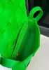 Mia Fringed Leather Shoulder Bag Green Parakeet
